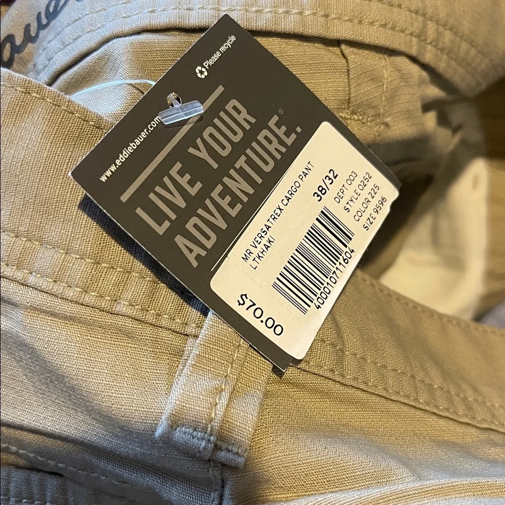 Eddie Bauer Versa Trex Cargo Pants light khaki 38 x 32 - Picture 4 of 5